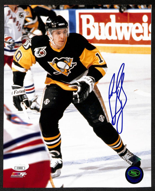 Ron Francis Signed/Autographed 8x10 Photo Pittsburgh Penguins JSA 195894