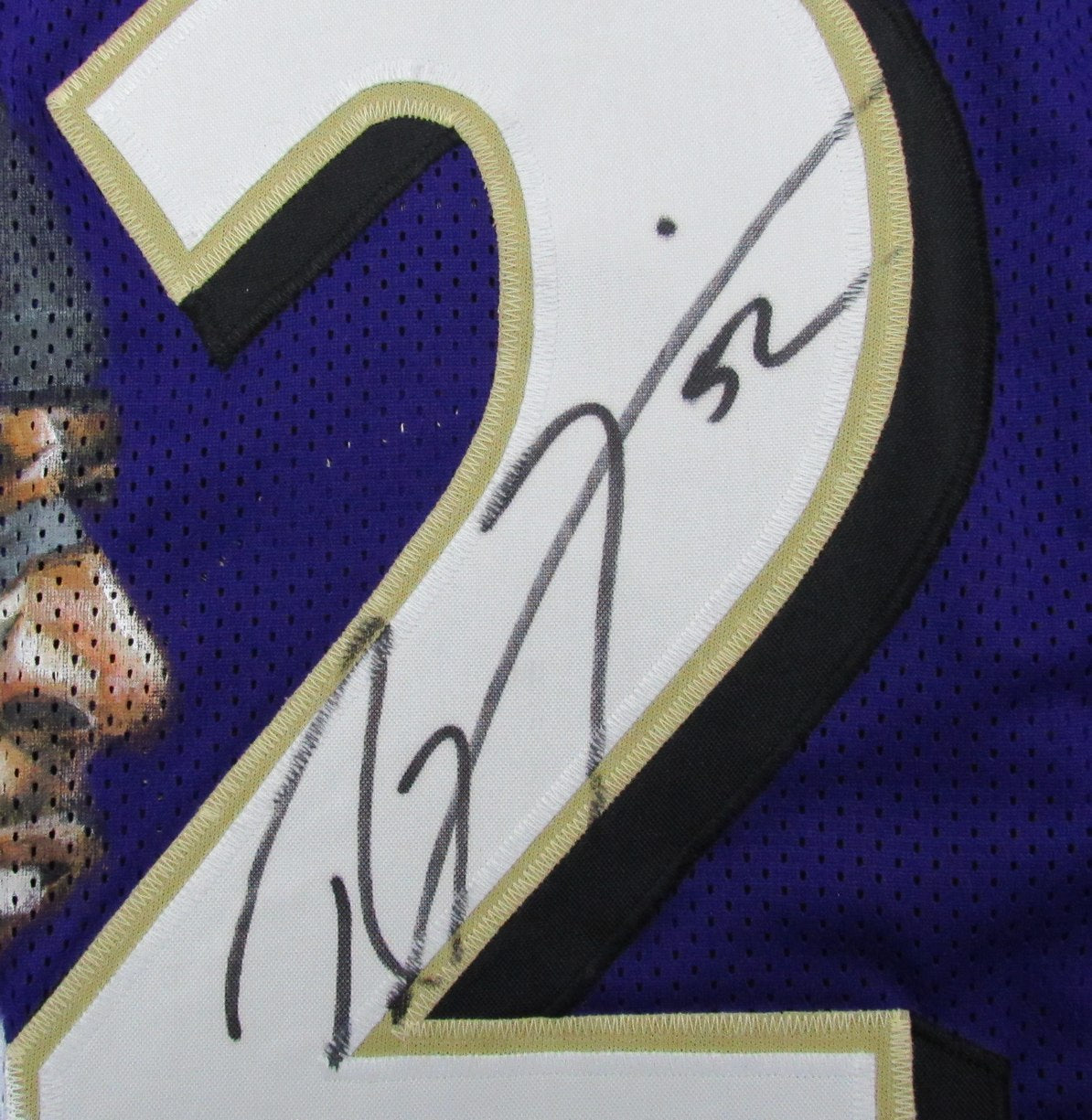 Ray Lewis HOF Signed/Auto Photo Football Jersey Baltimore Ravens JSA 191734