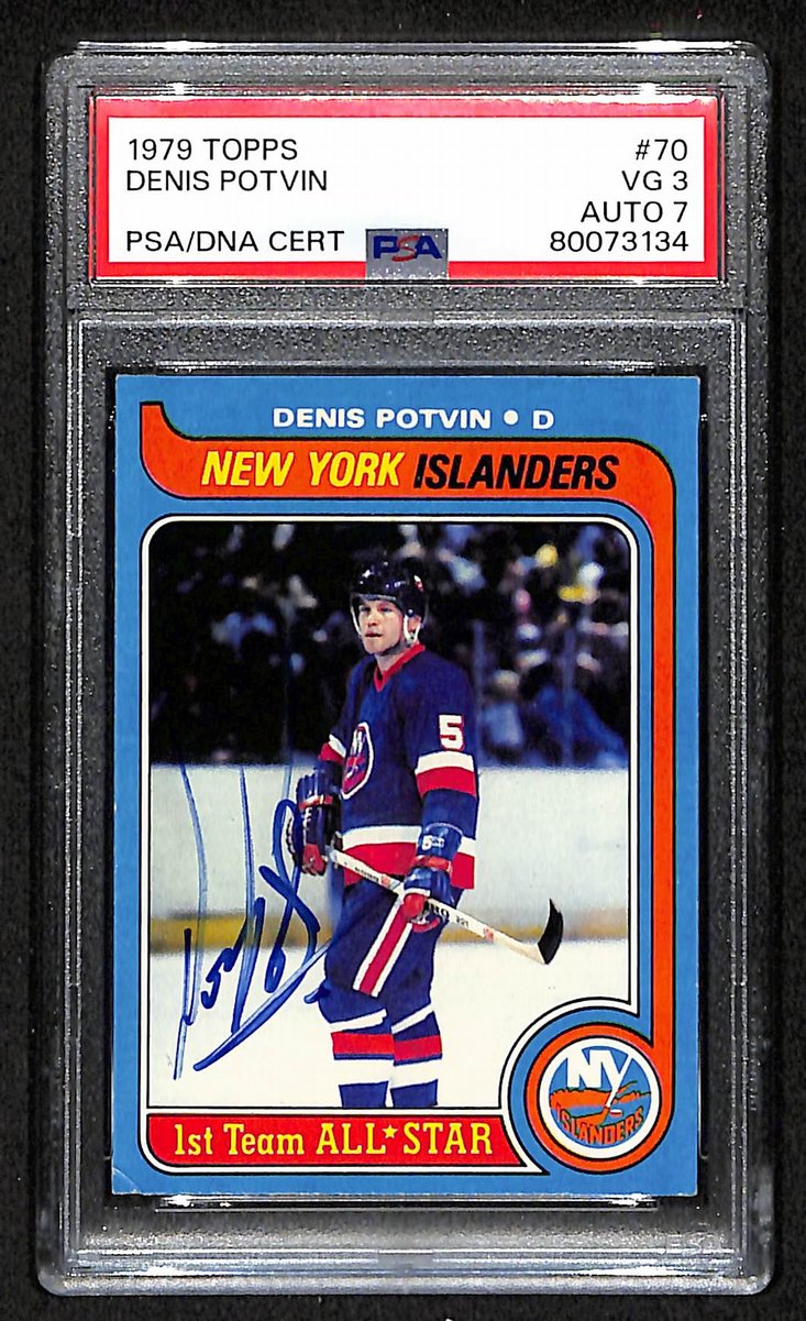 Denis Potvin HOF Signed/Auto 1979 Topps Card #70 Islanders PSA/DNA VG 3 195916