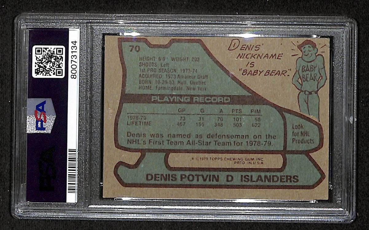 Denis Potvin HOF Signed/Auto 1979 Topps Card #70 Islanders PSA/DNA VG 3 195916
