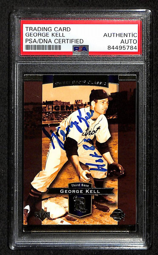 George Kell HOF Signed/Auto 2003 Upper Deck Sweet Spot #36 Tigers PSA/DNA 195959