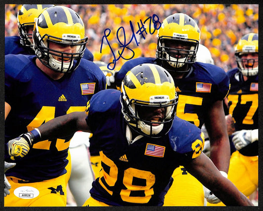 Fitzgerald Toussaint Signed/Auto 8x10 Photo University of Michigan JSA 195932