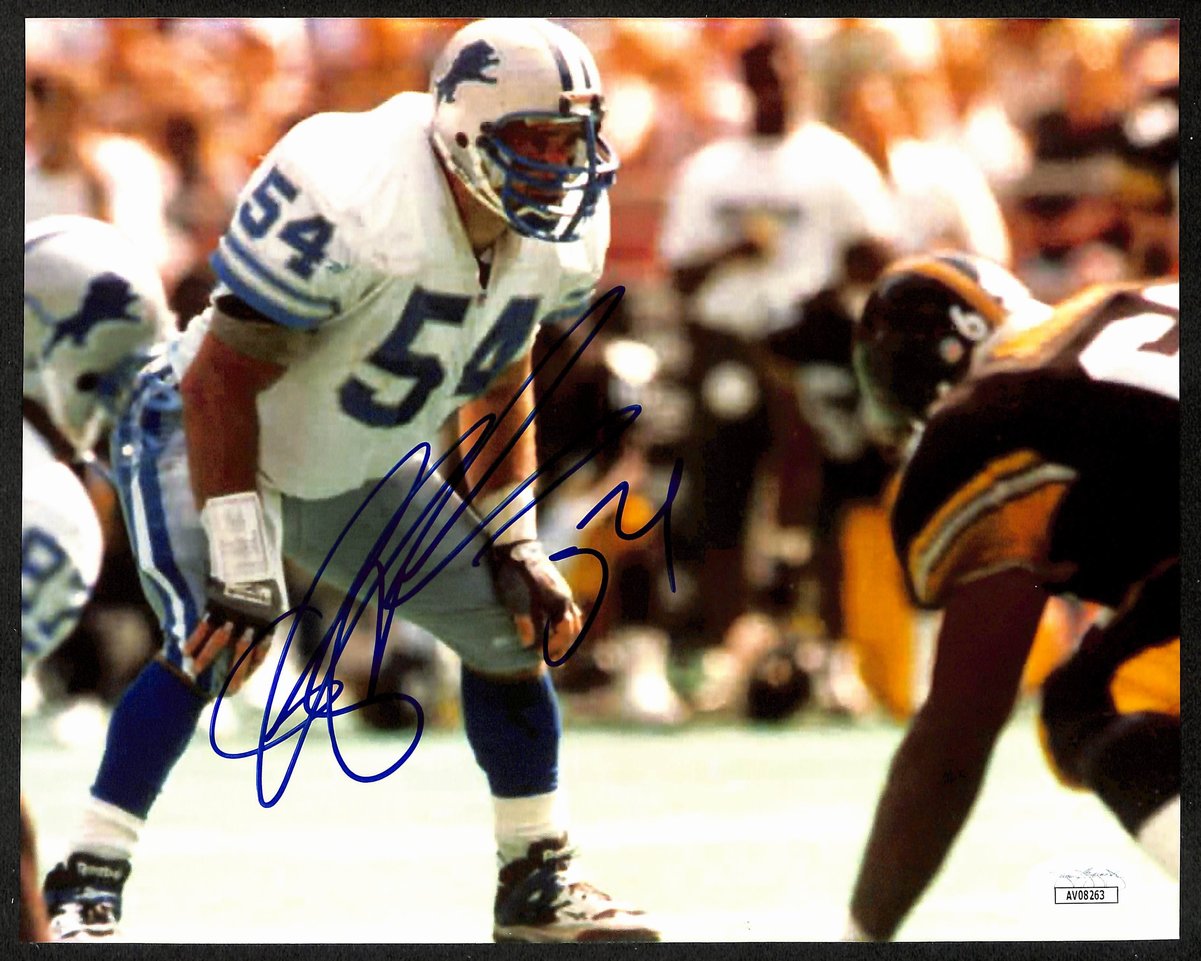 Chris Spielman Signed/Autographed 8x10 Photo Detroit Lions JSA 195939