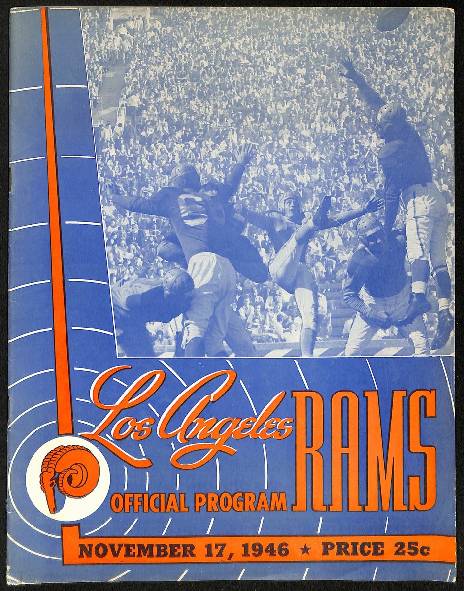 1946 Los Angeles Rams vs. Chicago Cardinals NFL Football Game Program 192874
