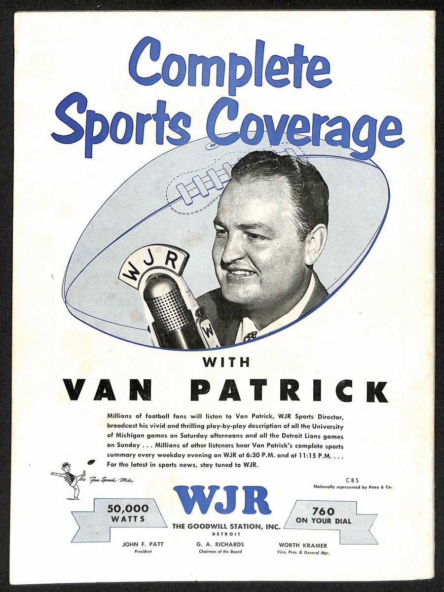 1950 Detroit Lions vs. Los Angeles Rams NFL Football Game Program 192879