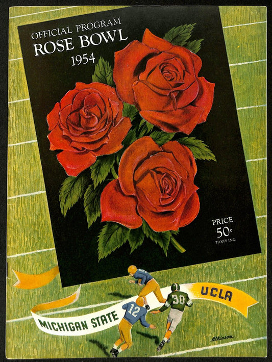 1954 Rose Bowl Michigan vs. UCLA NCAA Football Game Program 192884