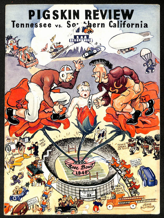 1940 Rose Bowl Tennessee vs. Southern Cal NCAA Football Game Program 192888