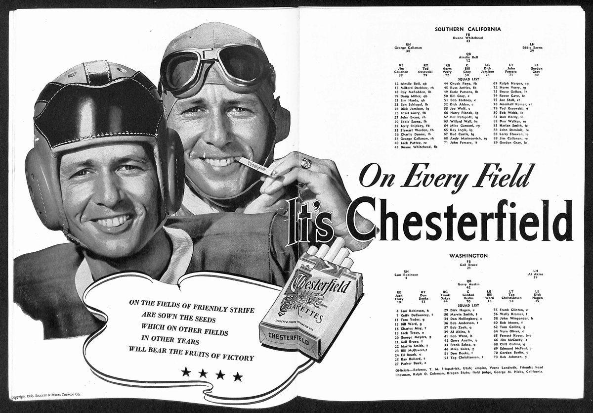 1944 Rose Bowl Southern Cal vs. Washington NCAA Football Game Program 192892