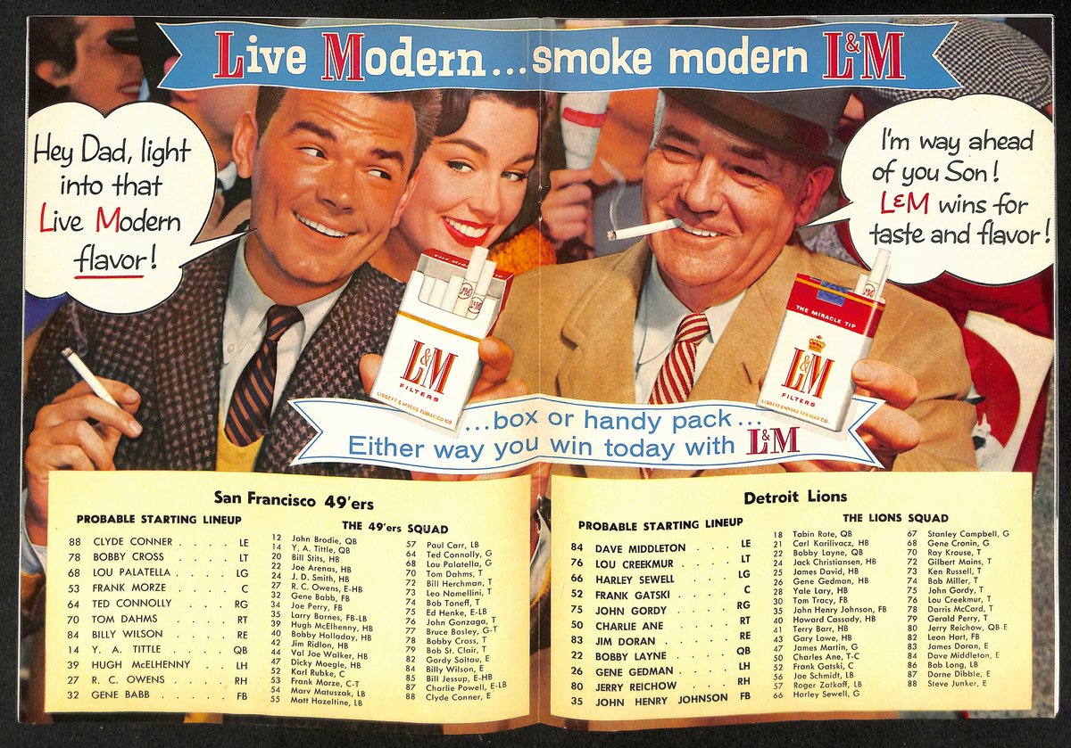 1957 Detroit Lions vs. San Francisco 49ers NFL Football Game Program 196113