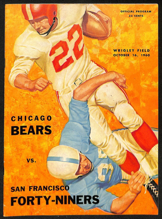 1960 Chicago Bears vs. San Francisco 49ers NFL Football Game Program 196130