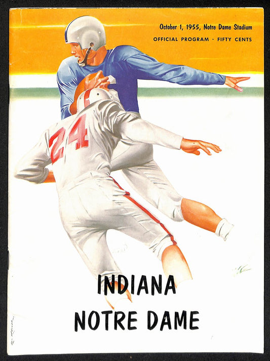 1955 Southern Methodist vs Notre Dame College Football Game Program 196133