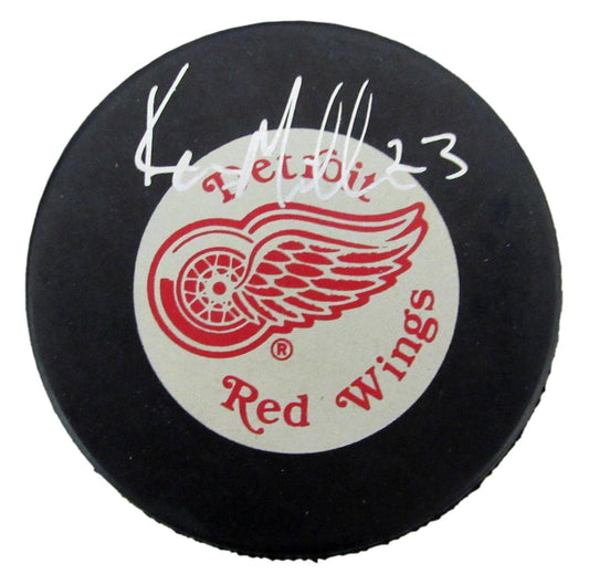 Kevin Miller Signed/Autographed Detroit Red Wings Game Hockey Puck JSA 197338