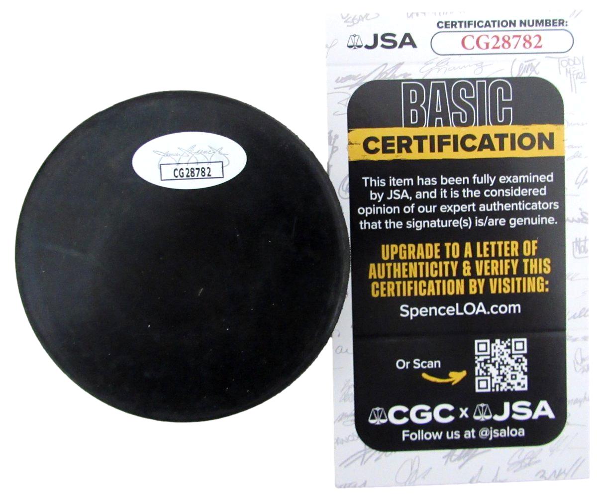 Igor Larionov HOF Signed/Autographed CCCP Hockey Puck JSA 197343