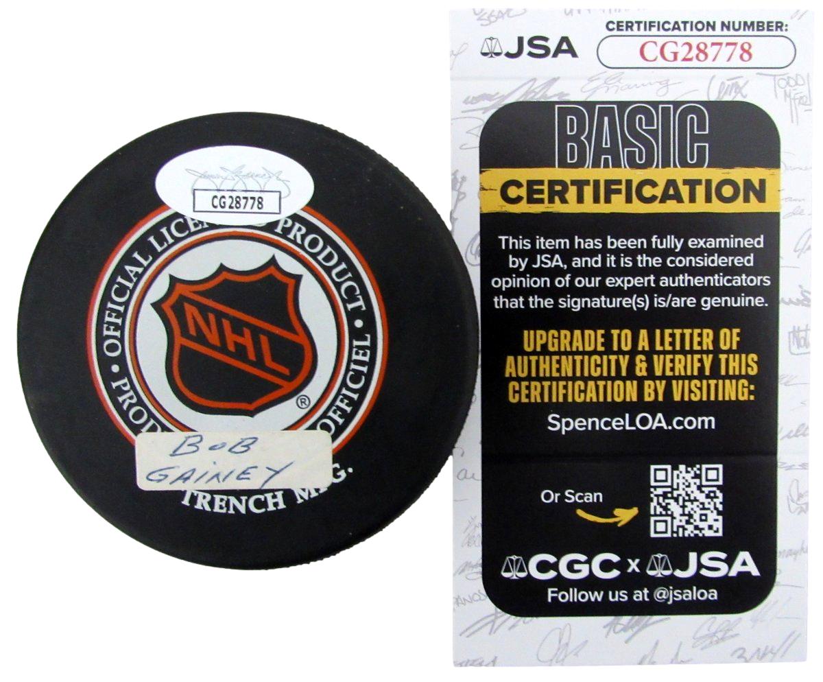 Bob Gainey HOF Signed/Autographed Montreal Canadiens Hockey Puck JSA 197344