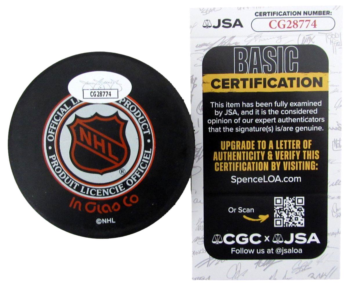 Larry Murphy HOF Signed/Autographed Detroit Red Wings Hockey Puck JSA 197348