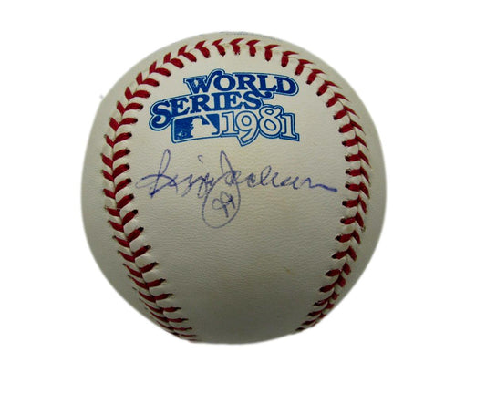 Reggie Jackson HOF Signed/Auto 1981 WS Baseball New York Yankees JSA 197368