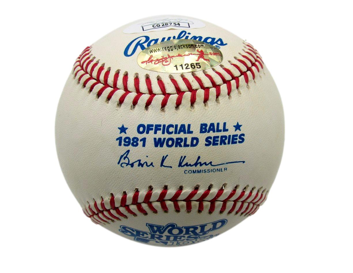 Reggie Jackson HOF Signed/Auto 1981 WS Baseball New York Yankees JSA 197368