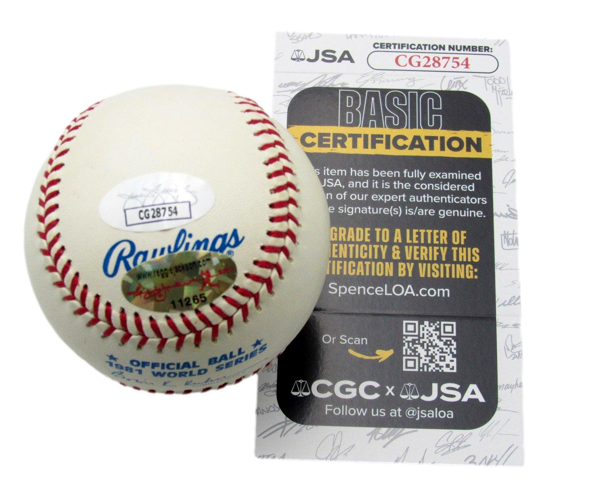 Reggie Jackson HOF Signed/Auto 1981 WS Baseball New York Yankees JSA 197368