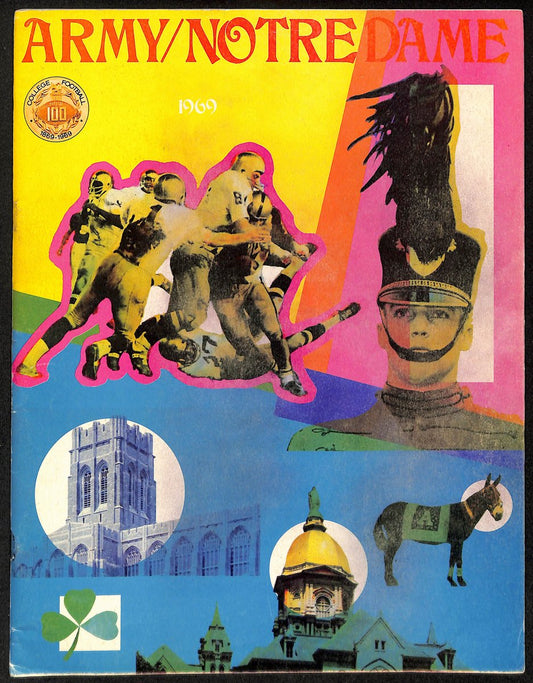1969 Army vs Notre Dame College Football Game Program 196698