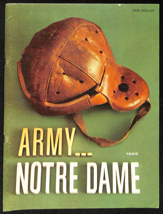 1965 Army vs Notre Dame College Football Game Program 196705