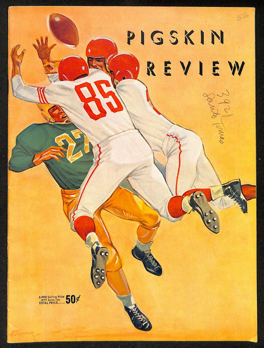 1956 Notre Dame @ USC Vintage College Football Game Program 196458