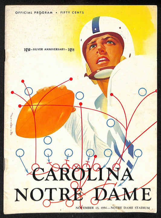 1954 California vs. Notre Dame Vintage College Football Game Program 196471