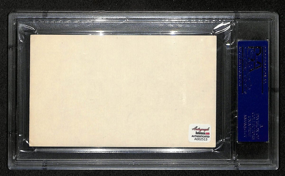 Hoot Evers Signed/Autographed 3x5 Index Card Detroit Tigers PSA/DNA 195973