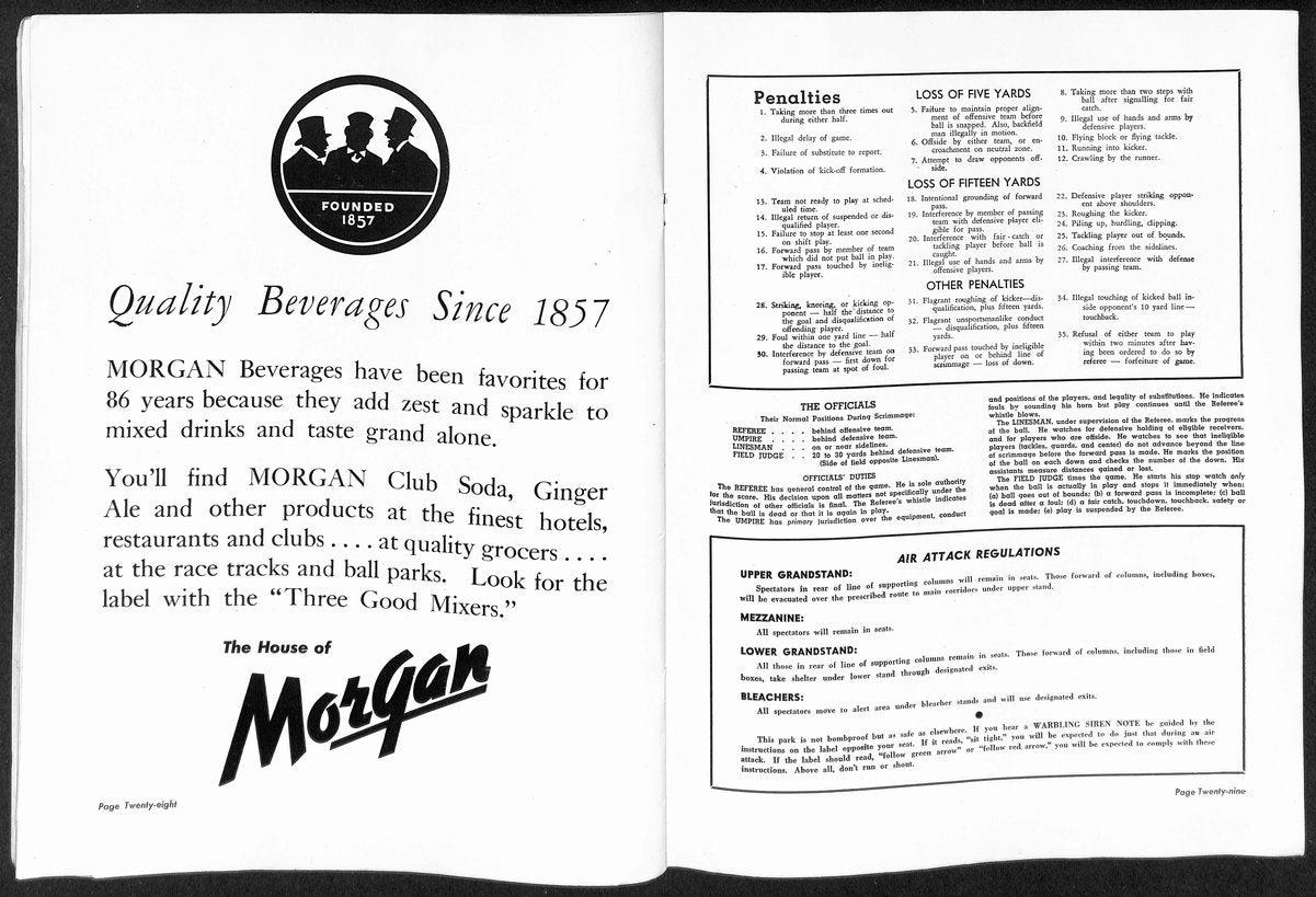 1943 Army vs Notre Dame Vintage College Football Program 196435