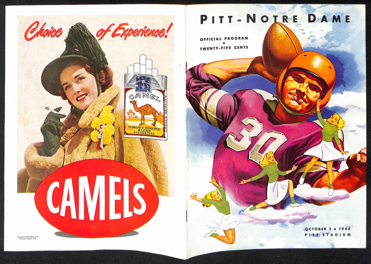 1948 Pitt vs Notre Dame  Vintage College Football Program 196444