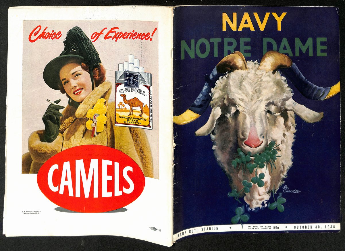 1948 Navy vs Notre Dame  Vintage College Football Program 196445