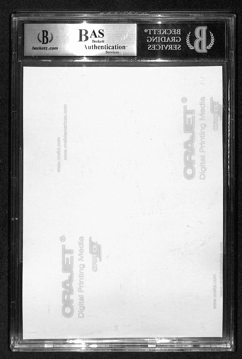 Bobby Hull HOF Signed/Inscribed 5x7 B/W Photo Black Hawks BAS/Beckett 197059
