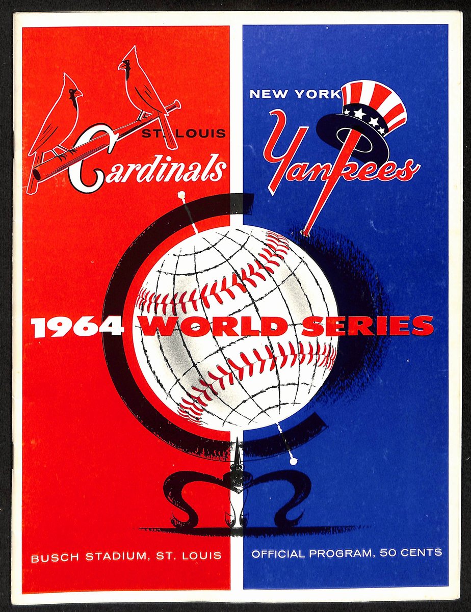 1964 World Series Program Cardinals vs. Yankees at Busch Stadium 197072