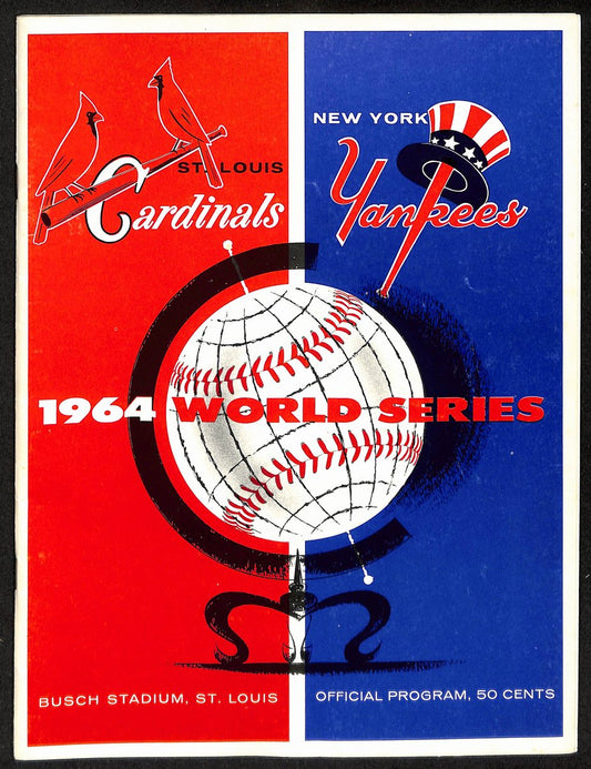 1964 World Series Program Cardinals vs. Yankees at Busch Stadium 197072