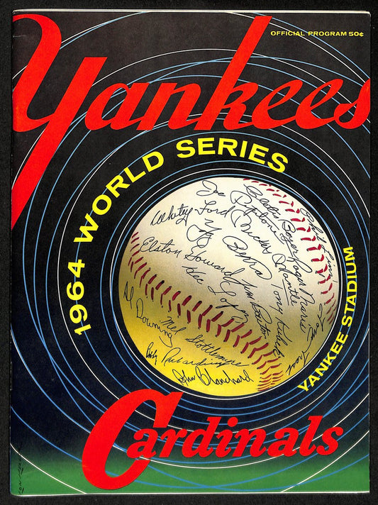 1964 World Series Program Cardinals vs. Yankees at Yankee Stadium 197074
