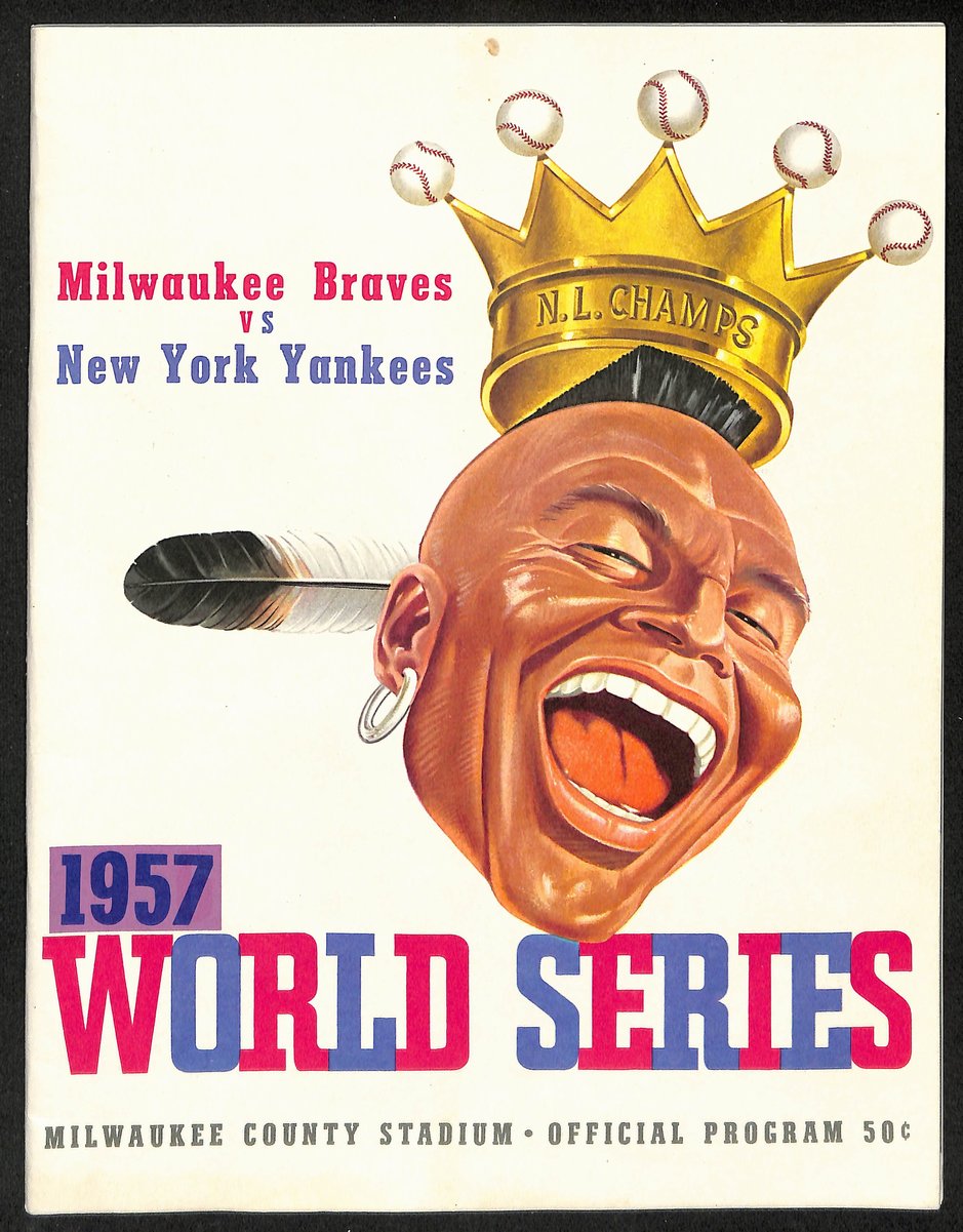 1957 World Series Program Milwaukee Braves vs. New York Yankees 197192
