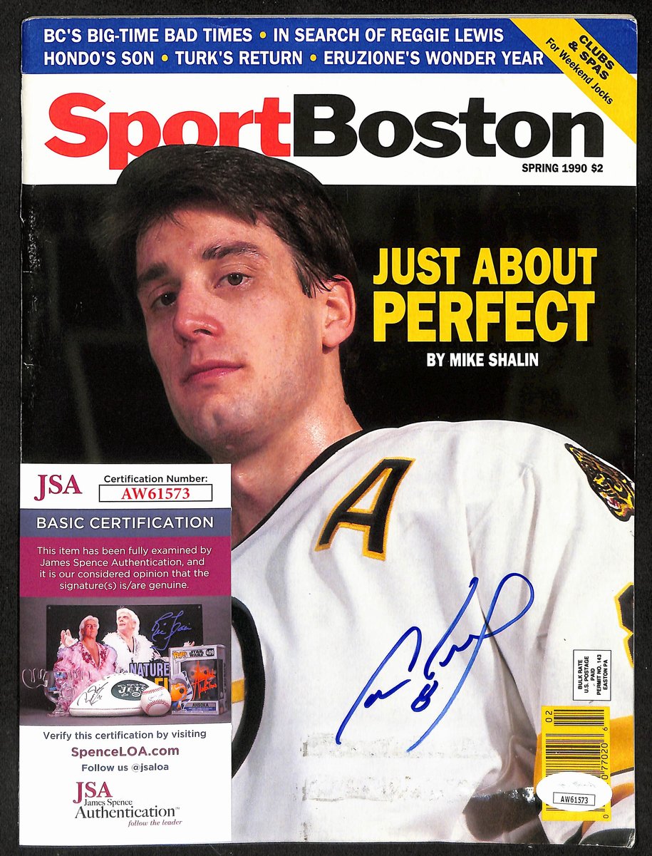 Cam Neely Boston Bruins Signed 1990 Sport Boston Magazine JSA 197138