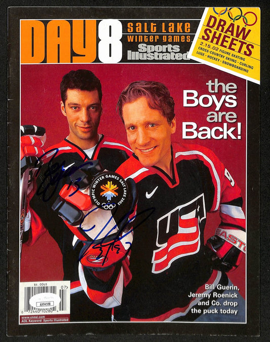 Bill Guerin/Jeremy Roenick Signed 2002Winter Games Sports Illustrated JSA 197154