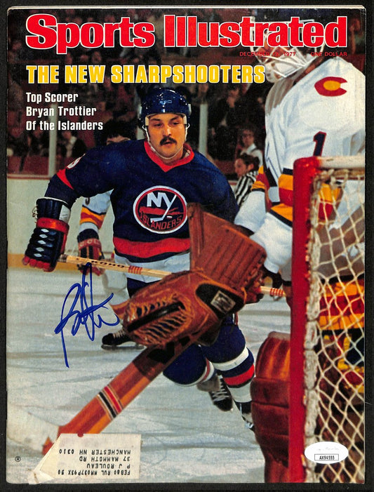 Bryan Trottier NY Islanders Signed 12/12/77 Sports Illustrated JSA 197168