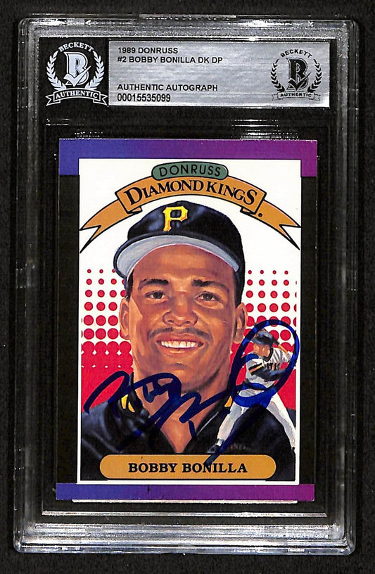 Bobby Bonilla Signed/Autographed 1989 Donruss Card #2 Pirates BAS/Beckett 197128