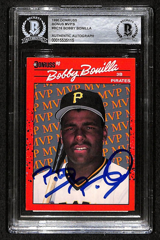 Bobby Bonilla Signed/Auto 1990 Donruss Card #BC-16 Pirates BAS/Beckett 197129