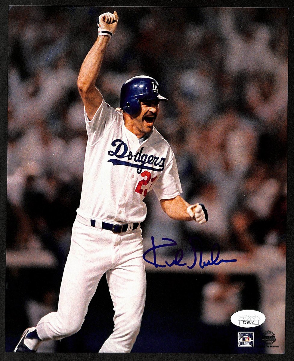 Kirk Gibson Signed/Auto 8x10 Photo 1988 World Series Game 1 Dodgers JSA 196836