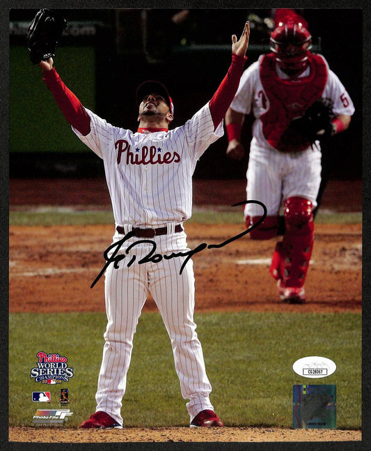 J.C. Romero Signed/Autographed 8x10 Photo 2008 World Series Phillies JSA 196836
