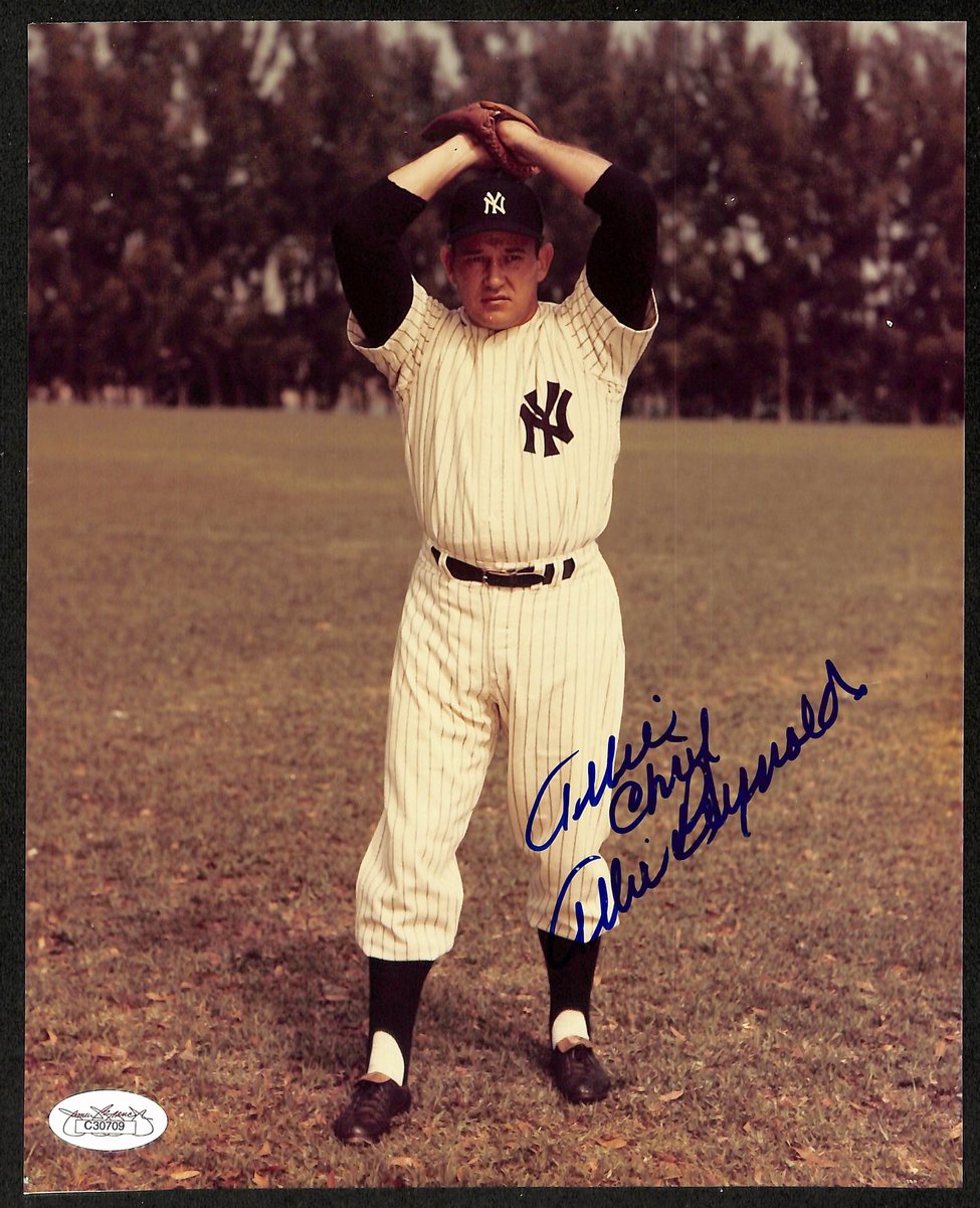 Allie Reynolds Signed/Inscribed "Chief" 8x10 Photo New York Yankees JSA 197205
