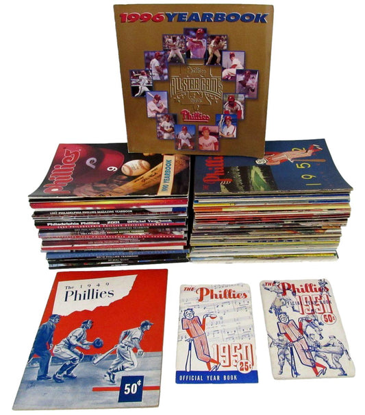 Lot of (66) Philadelphia Phillies Yearbooks 1949-2014 196744