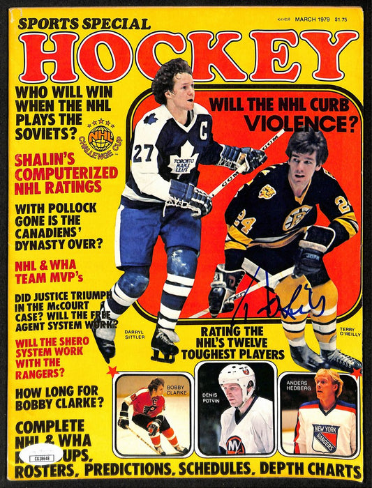 Terry O'Reilly Boston Bruins Signed March 1979 Sports Special Hockey JSA 197230