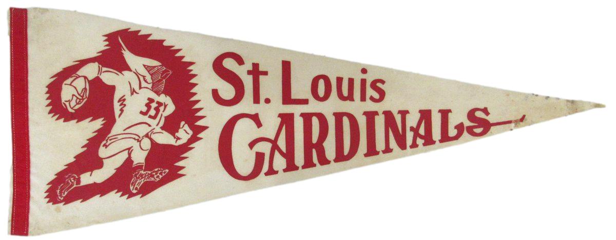 Vintage 1950's St. Louis Cardinals Football Felt Pennant 12x30 196752