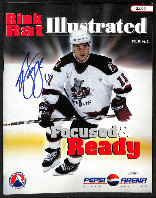 Brian Gionta Albany River Rats Signed AHL Program JSA 197245