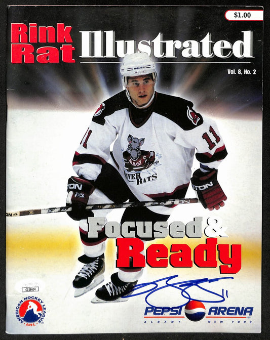 Brian Gionta Albany River Rats Signed AHL Program JSA 197246
