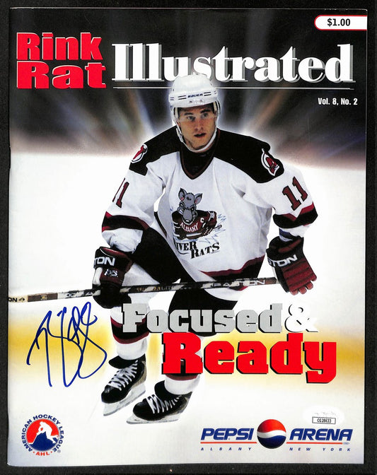Brian Gionta Albany River Rats Signed AHL Program JSA 197248