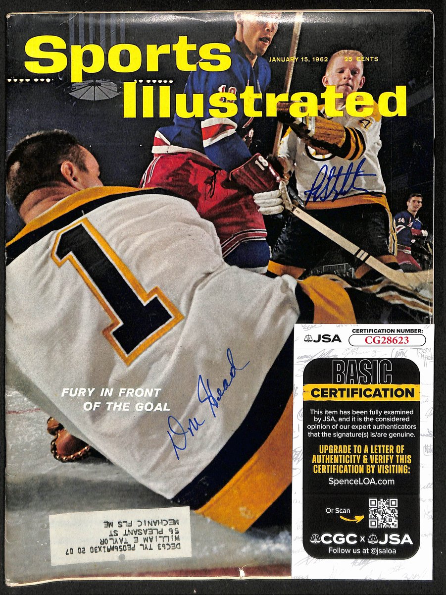 Don Head/Pat Stapleton Boston Bruins  Signed 1962 Sports Illustrated JSA 197257
